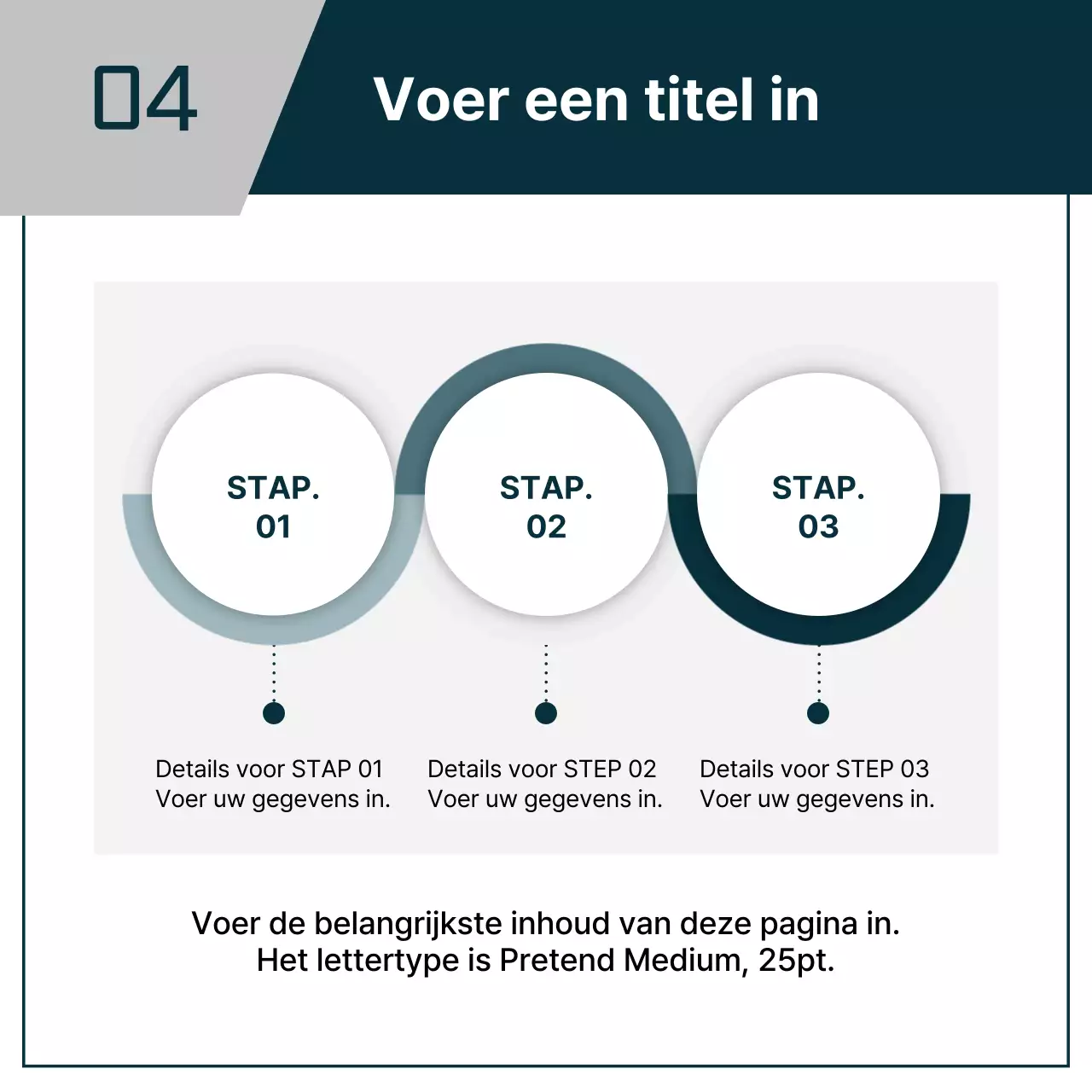 Een eenvoudige zakelijke sollicitatiebrief in marineblauw en grijs