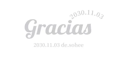 Una felicitación elegante y sencilla con fuentes sherif y texto curvado