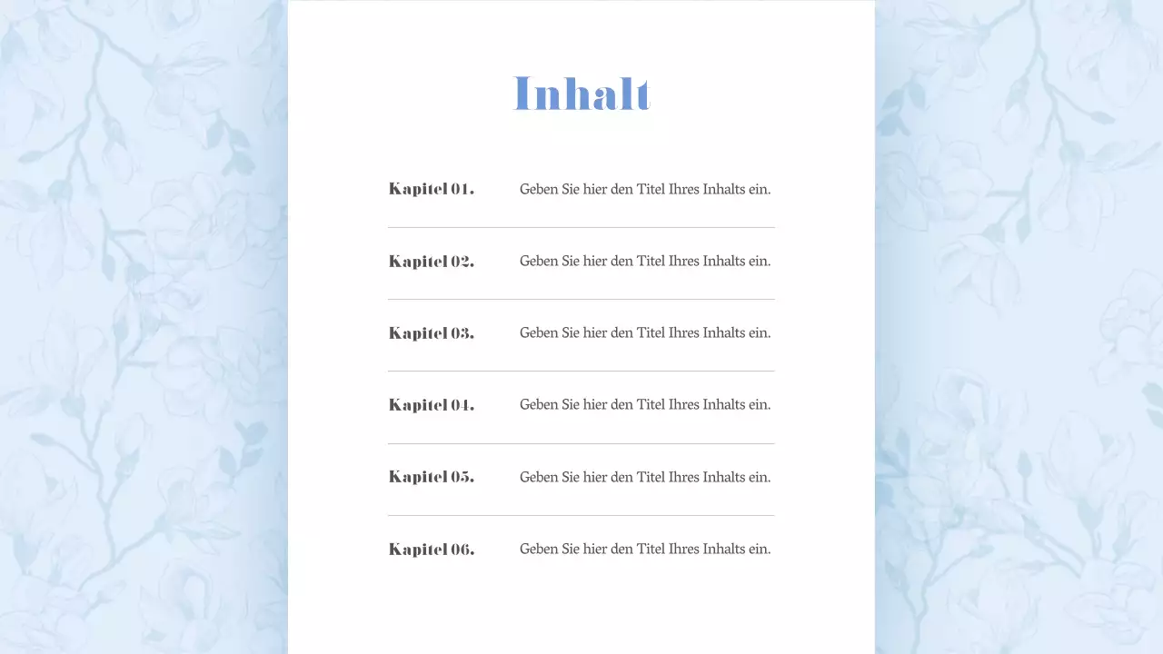 Ein klassischer Sommerblumenvorschlag in Hellblau