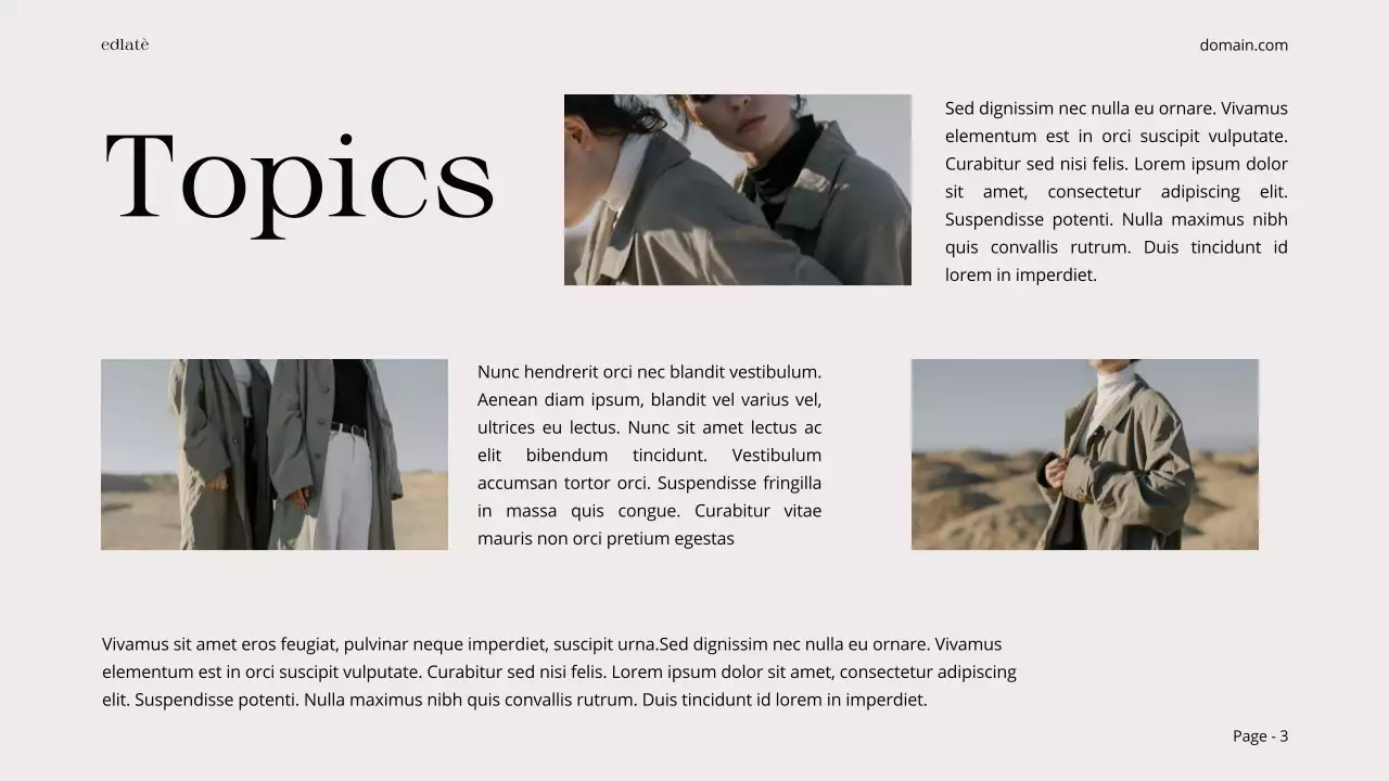 Beige Minimalist Editorial Template Guide Presentation