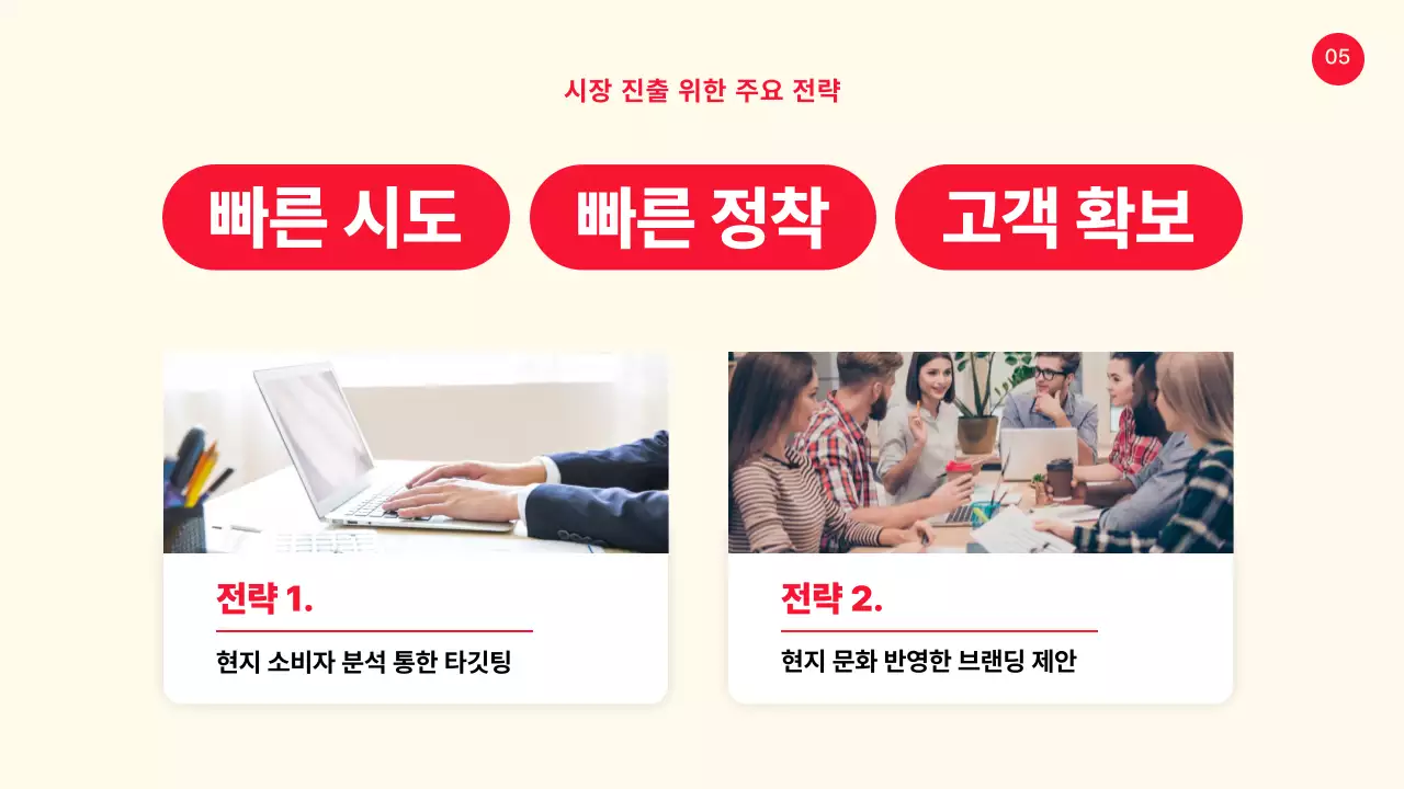 노랑과 빨강의 심플한 사례 공유 발표자료