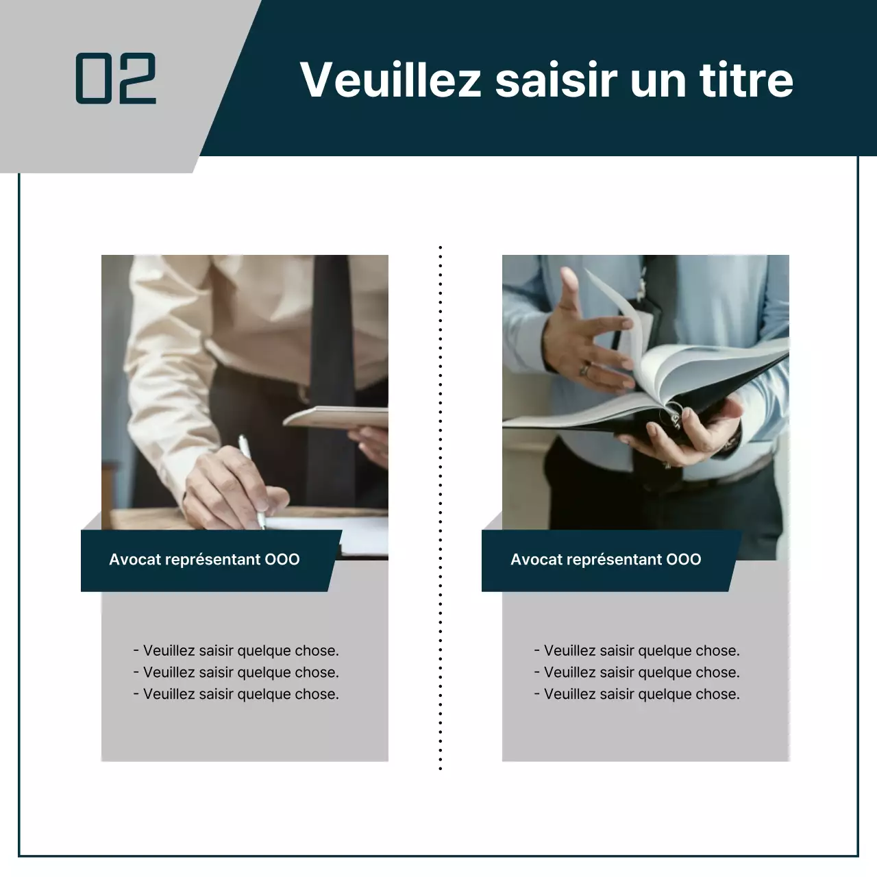 Une lettre de motivation commerciale simple en bleu marine et gris