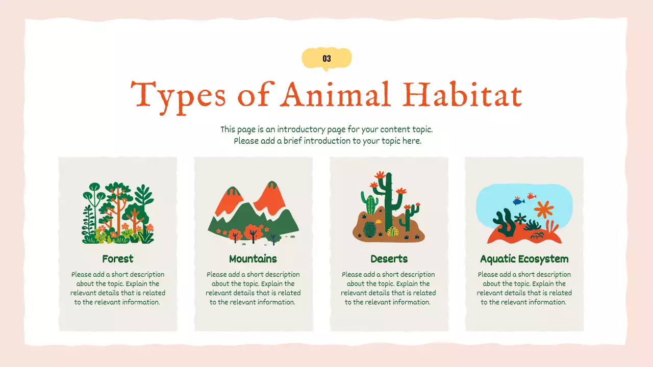 오렌지 심플 애니멀 가이드 프레젠테이션