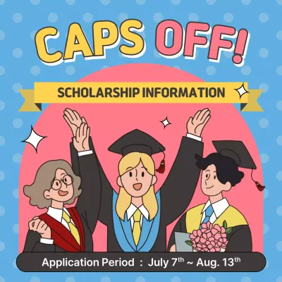 Blue Modern Scholarship Announcement Social Media Post