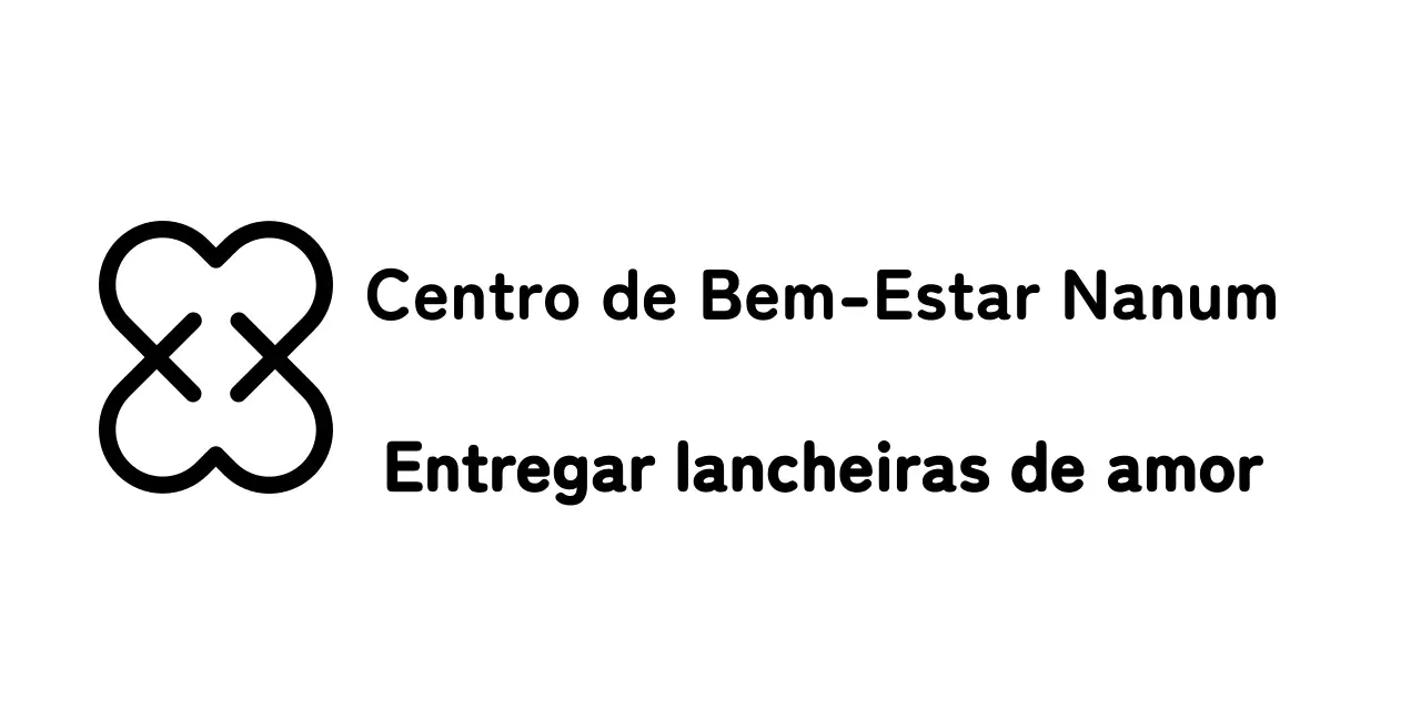 Um centro de bem-estar de partilha de aspeto simples com um logótipo em forma de coração