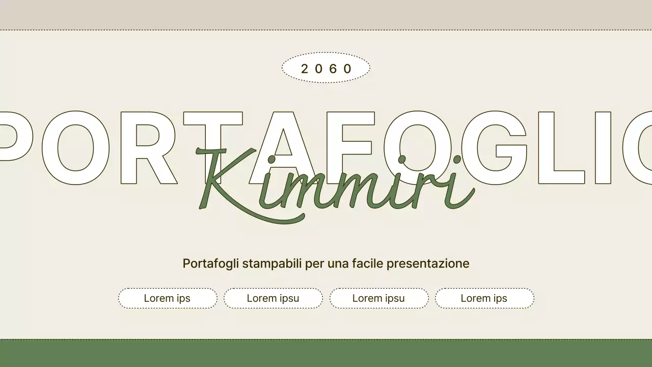 Astratto e beige Portafoglio semplice e facile da presentare