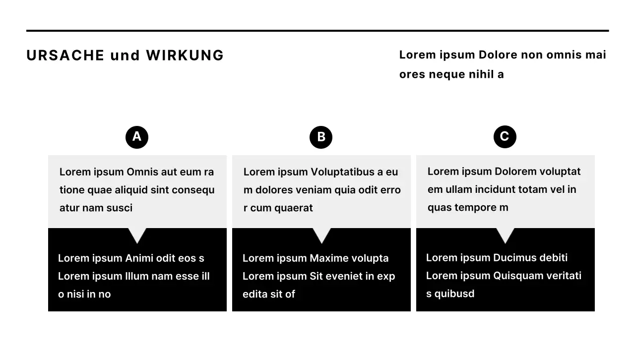 Minimalistischer Unternehmensbericht in Schwarz und Weiß