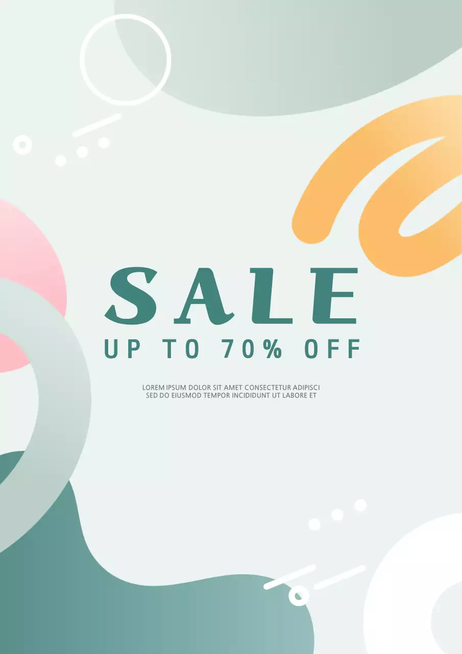 컬러풀 기하학 쇼핑 템플릿