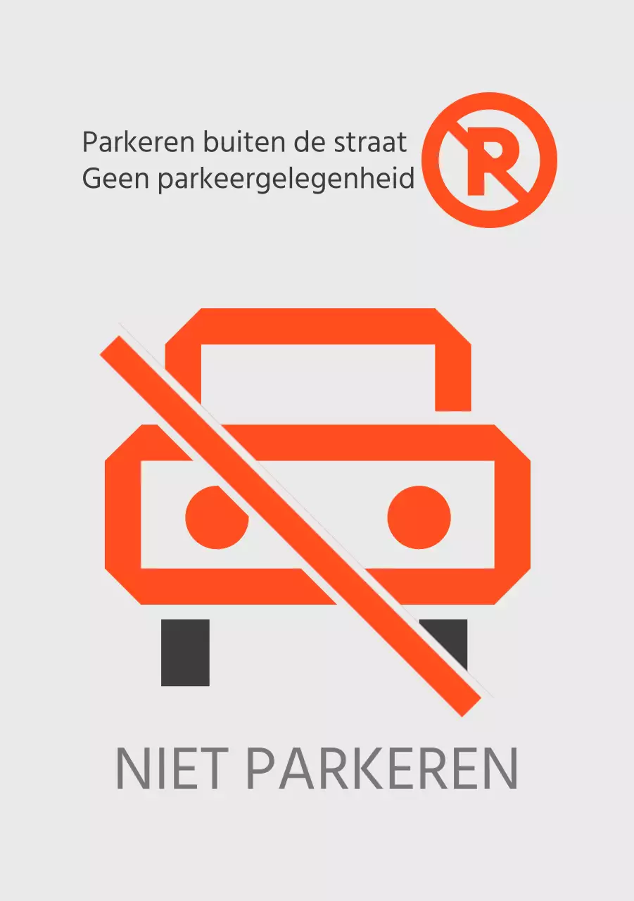 Verboden te parkeren op niet-aangewezen plaatsen