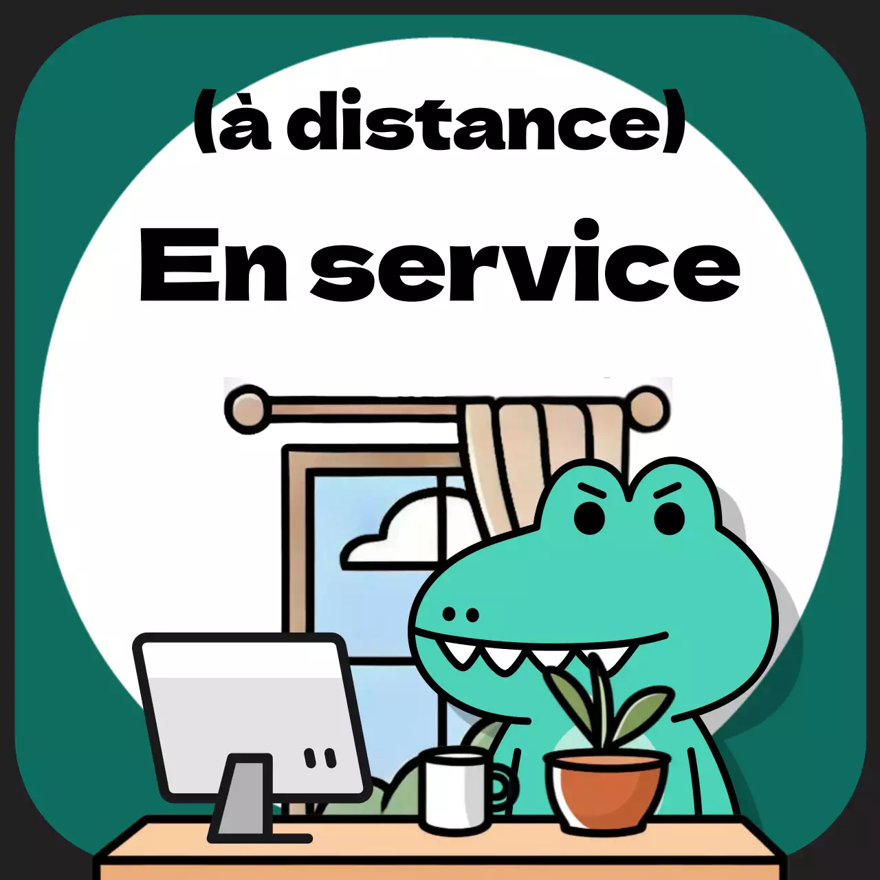 Annonces de profil de messager pop art menthe et noir