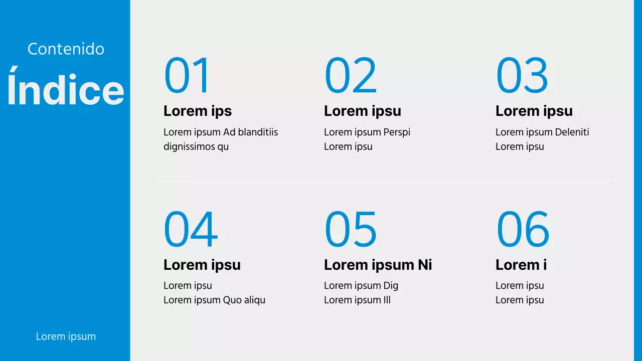 Un sencillo programa de formación azul y gris