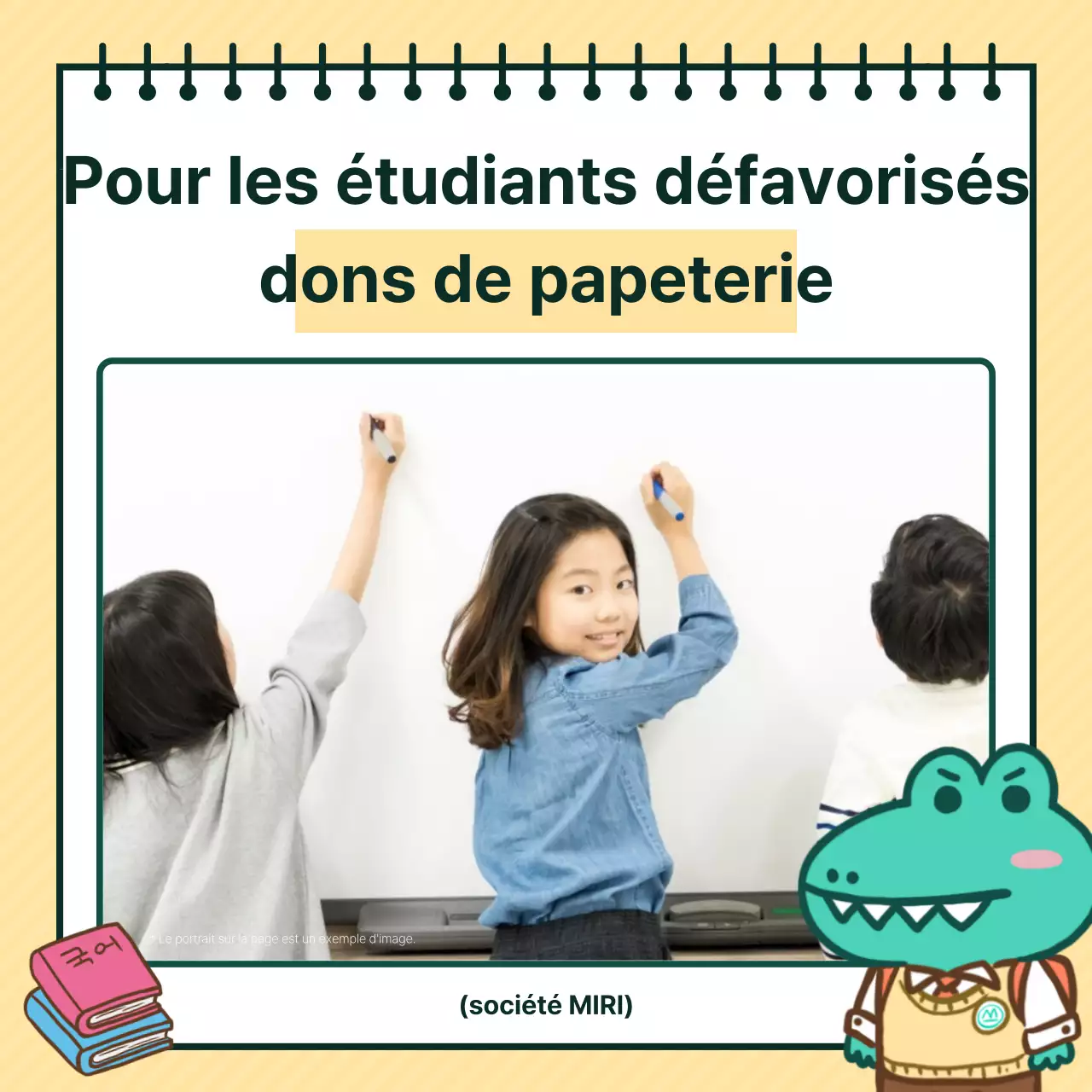 Promouvoir une cérémonie kitsch de remise des dons en jaune et menthe