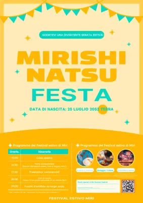 Promuovete i festival estivi con un concept carino e tenero in giallo e menta