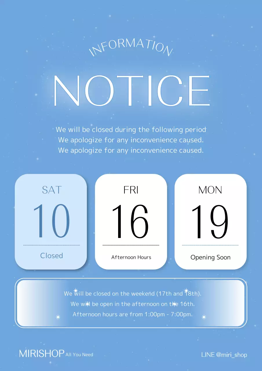 Tờ rơi kỳ nghỉ khái niệm đầy phong cách với bầu trời đêm xanh mềm mại