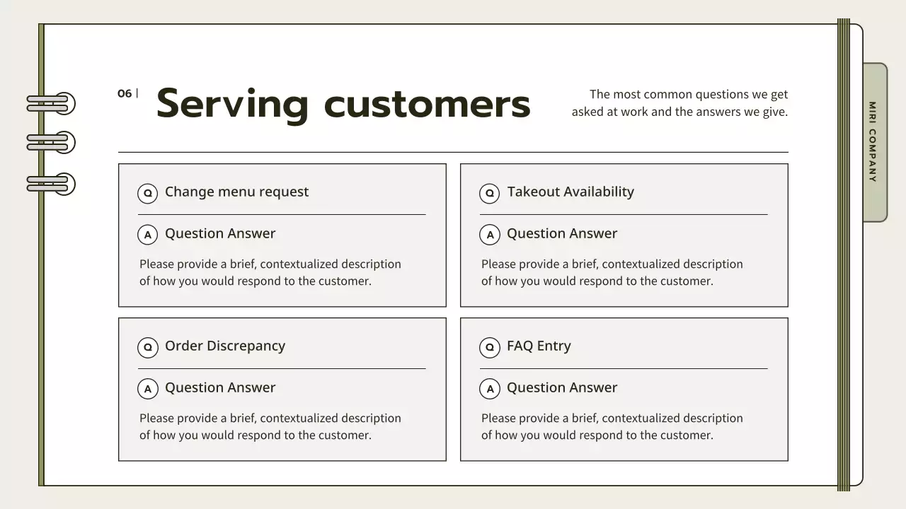 Beige Professional Operations Manual Presentation