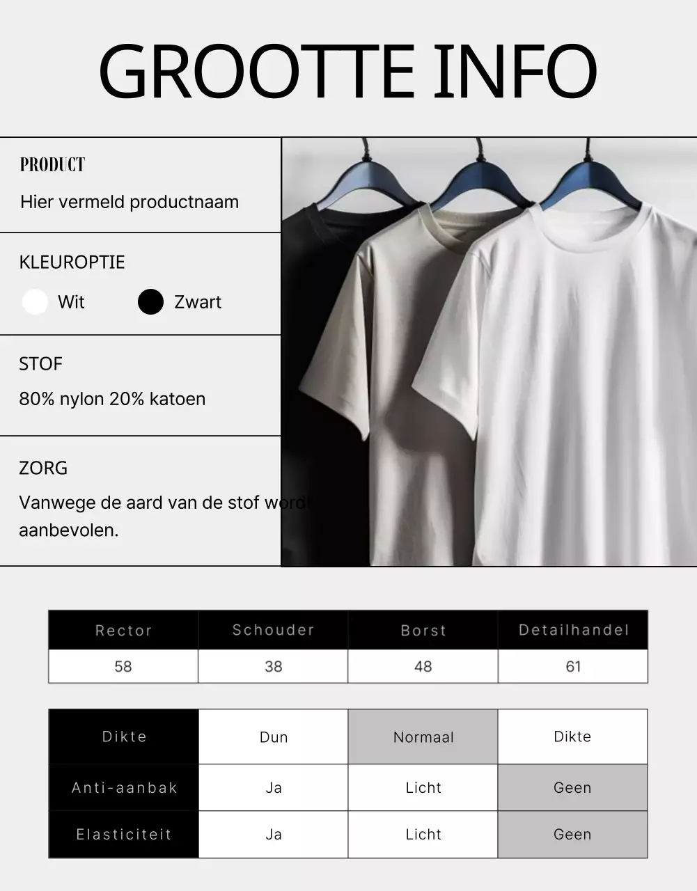 Promoot moderne mode in grijs en zwart