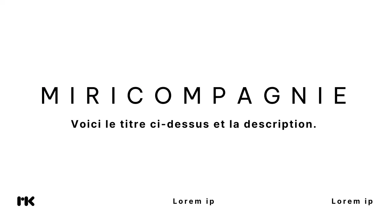 Rapport d'entreprise minimaliste en noir et blanc