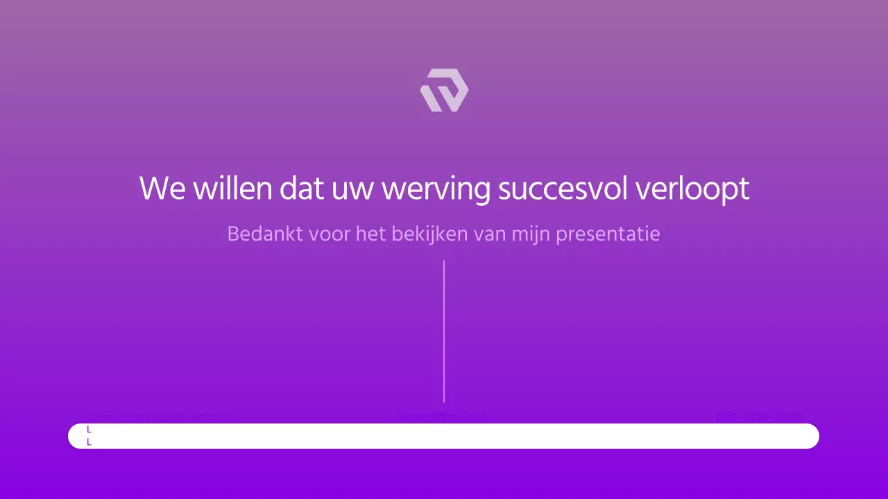 Modern HR Headhunting Voorstel in paars en wit