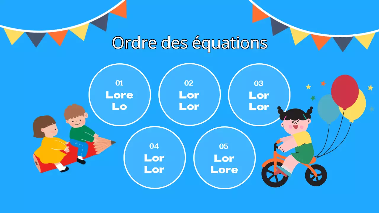 Ressources pédagogiques bleues et jaunes de type école d'été