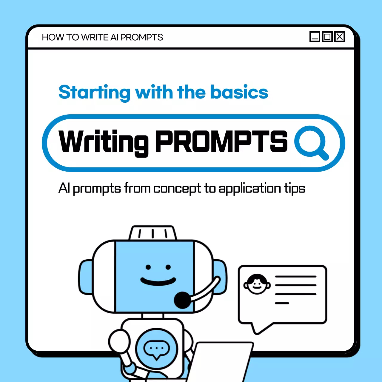 블루 모던 Ai 가이드 인스타그램 캐러셀