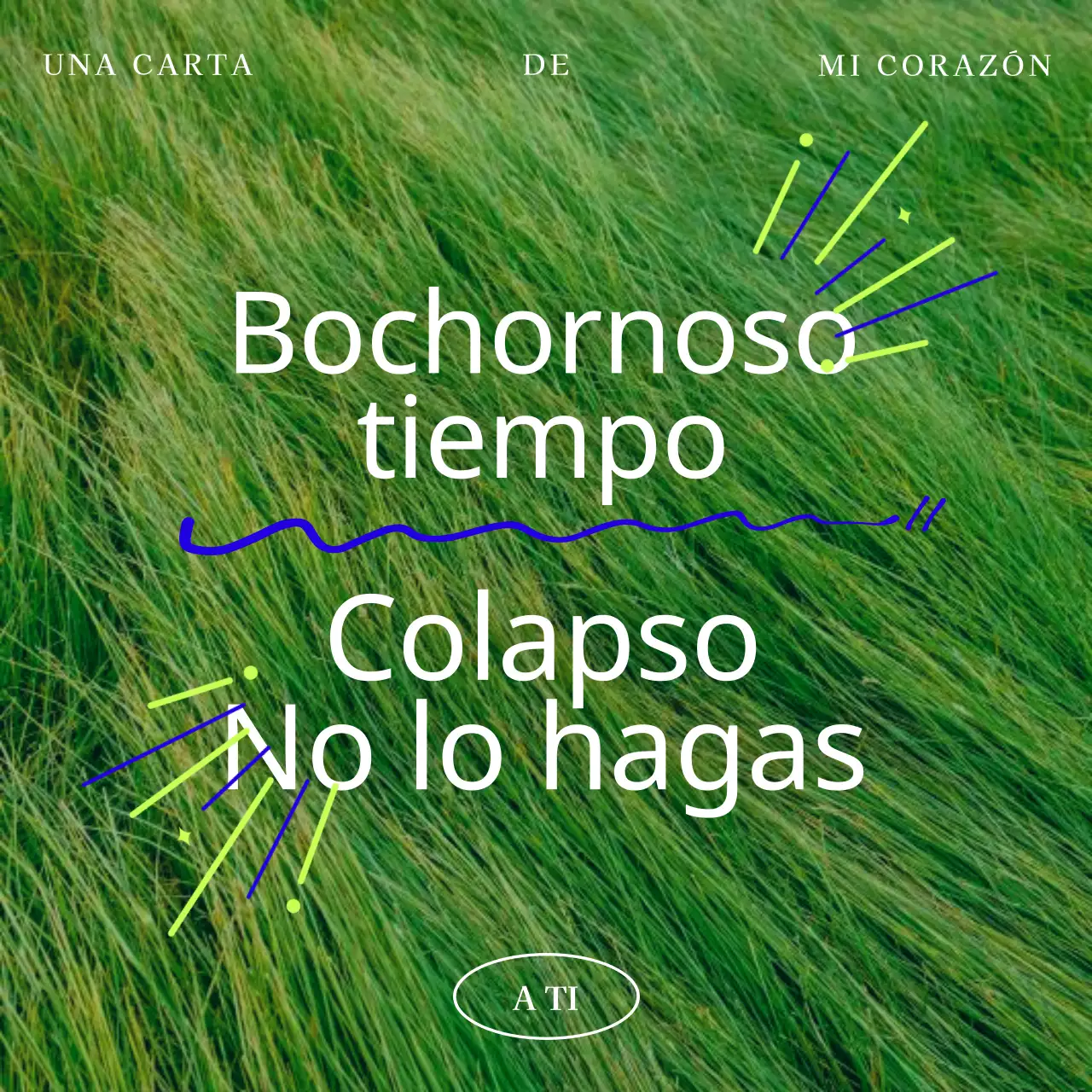 Papelería minimalista de felicitación veraniega en verde