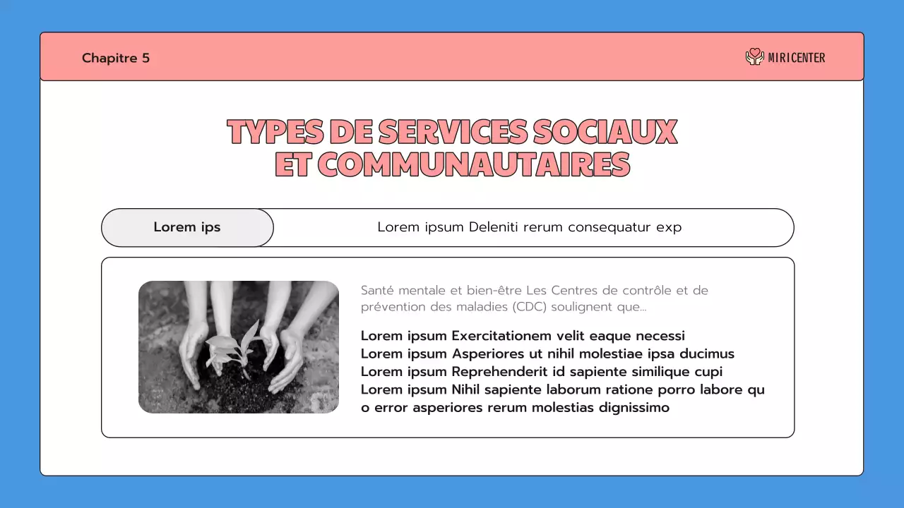 Une jolie introduction au service communautaire en bleu et rose