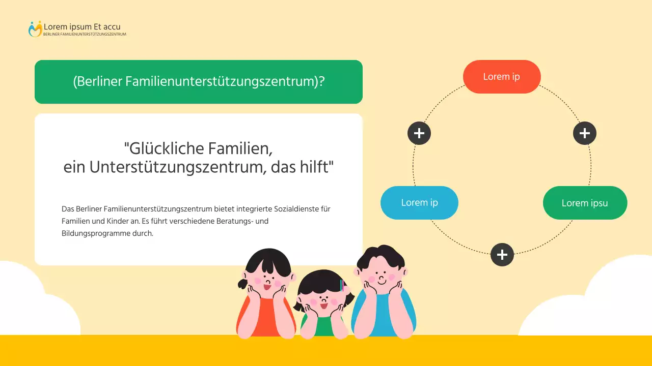 Ein einfacher gelber und grüner Leitfaden für die Unterstützung zu Hause