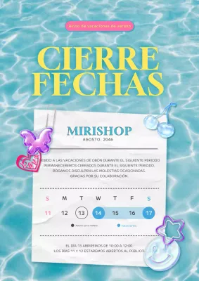 Un bonito anuncio de vacaciones de verano en azul claro con un bonito concepto