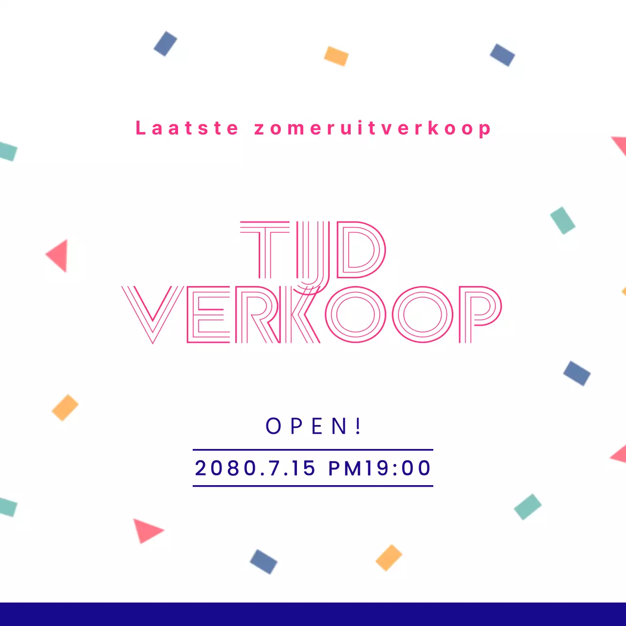 Mooie paarse en roze zomerkortingsadvertenties.