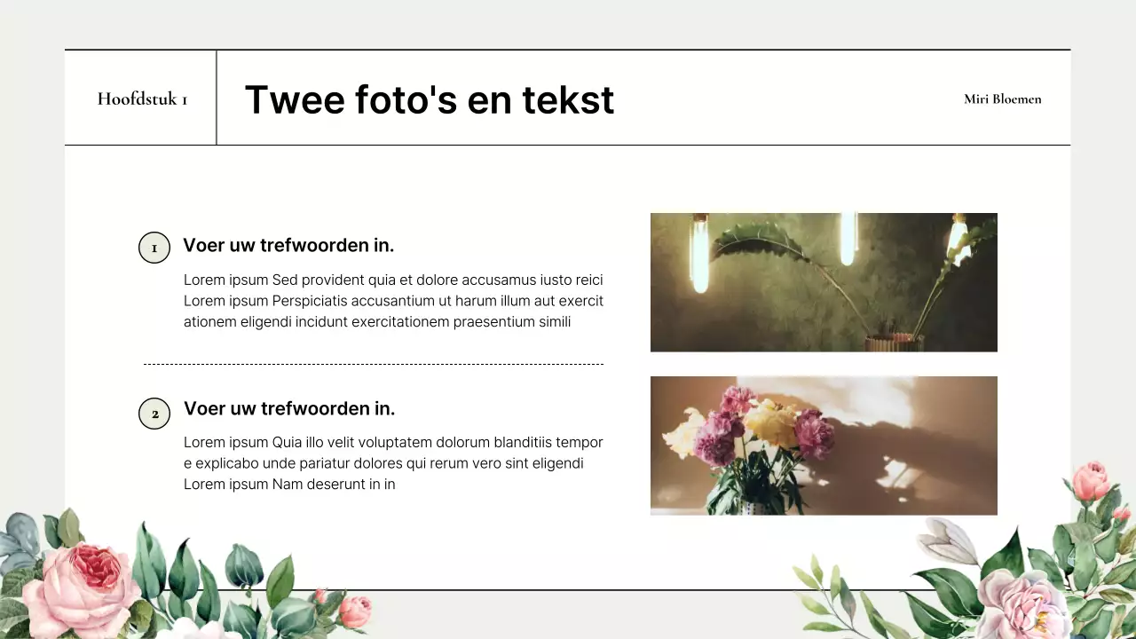 Een eenvoudige merkintroductie met groene rozen