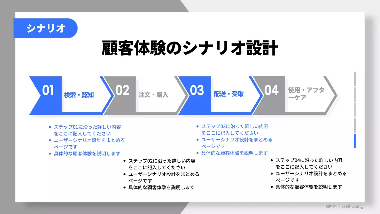 青 シンプル 企画書 提案書 プレゼンテーション