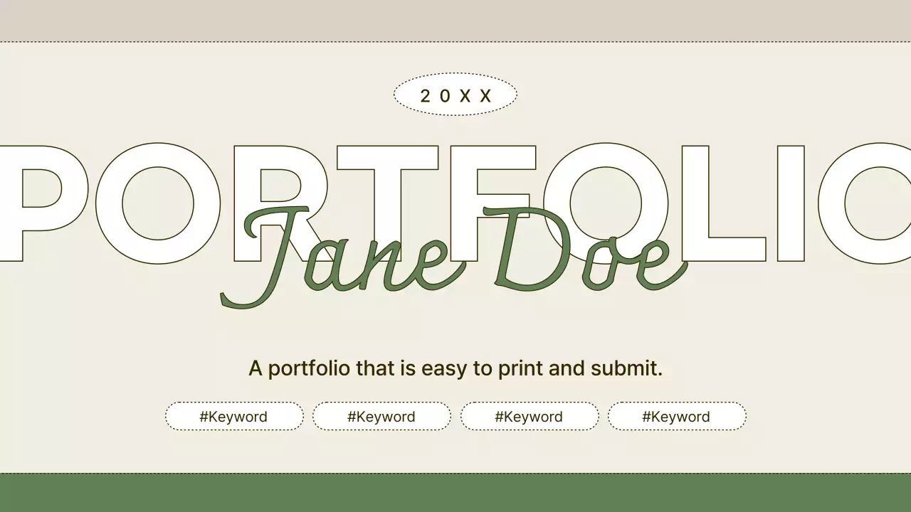 Beige Modern Portfolio Resume Presentation