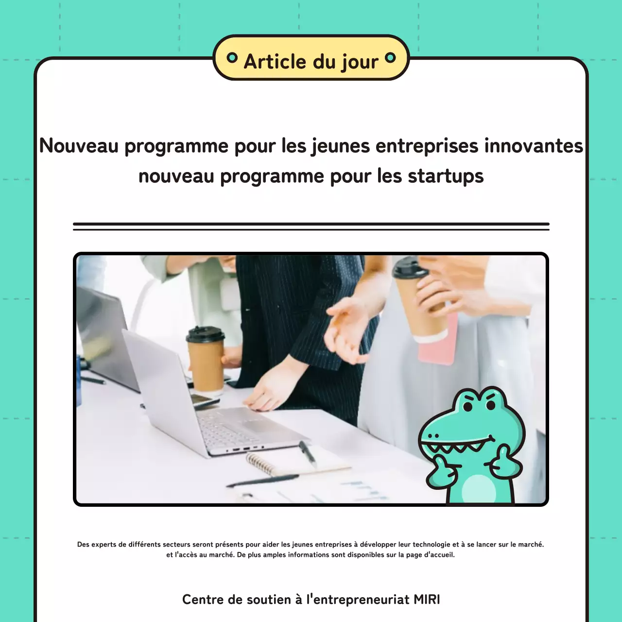 Promouvoir un programme de presse kitsch en chartreuse et blanc