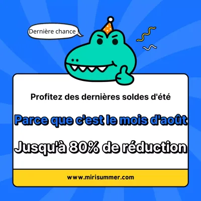 Annonces de soldes d'été kitsch en bleu marine et blanc