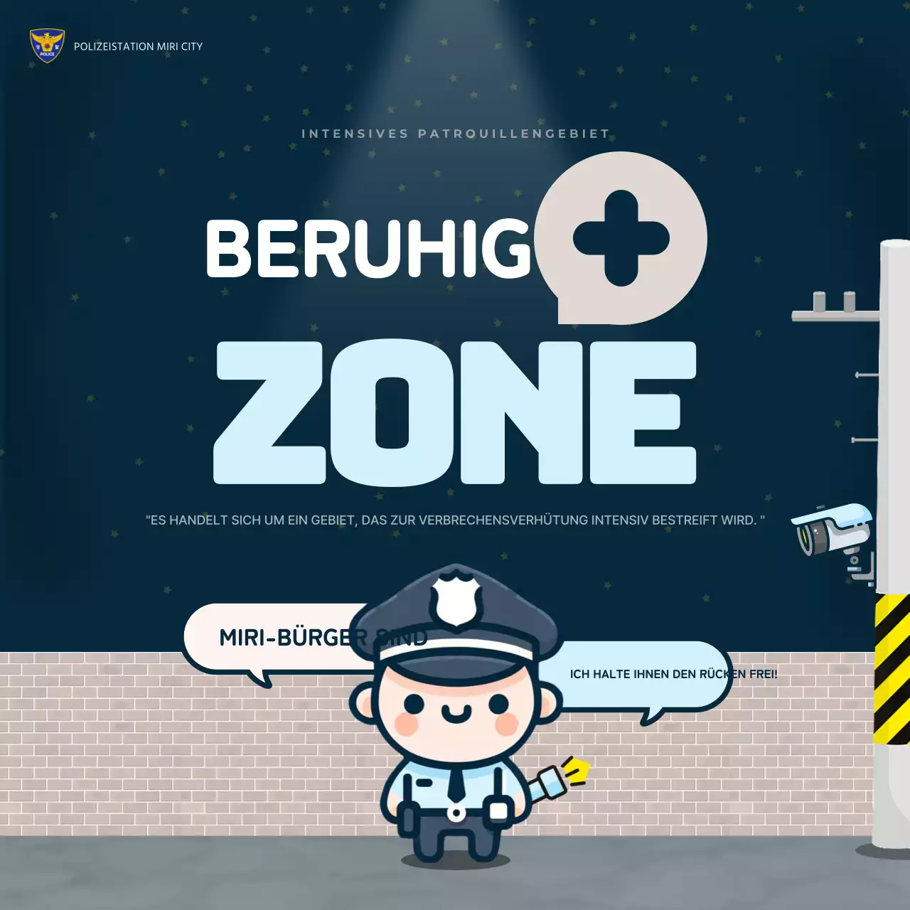 Förderung von einfachen, hochfrequentierten Bereichen in Marineblau und Hellblau