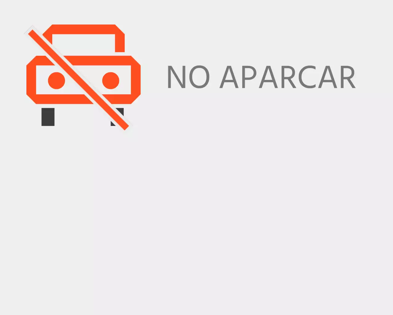 Prohibición de estacionamiento en plazas no designadas