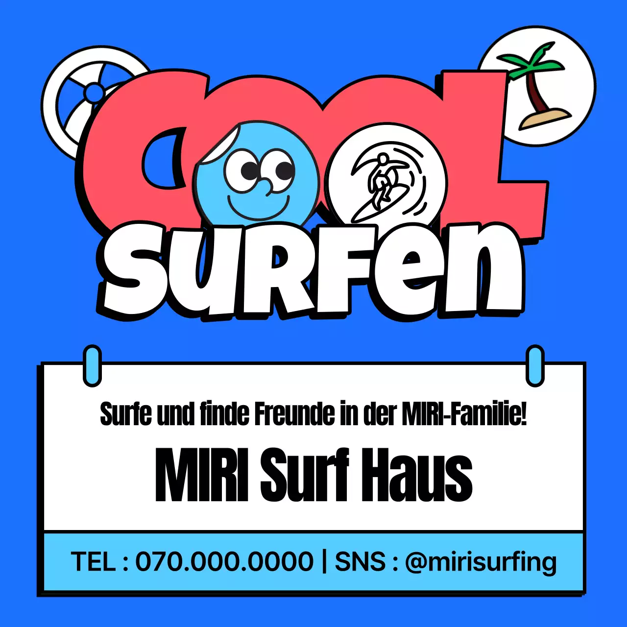 Förderung von blauen und rosafarbenen Freizeitvermietungen