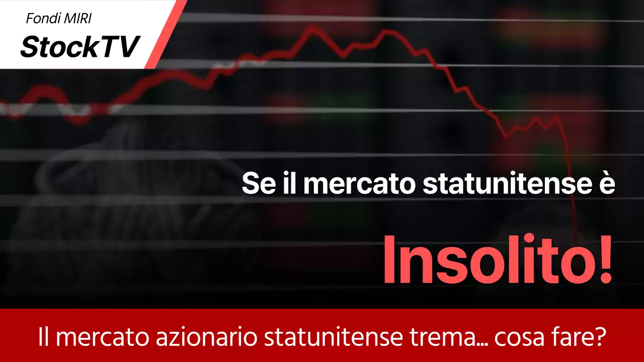 Newsletter del mercato azionario evidenziate in rosso e nero