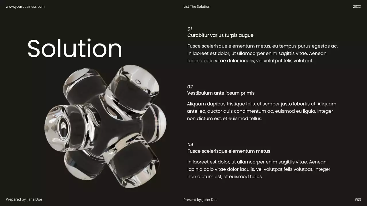 Black Modern Business Pitch Presentation