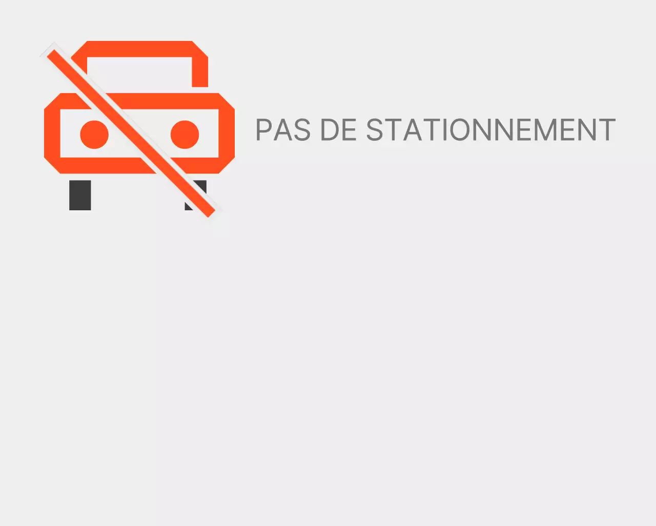 Interdiction de stationner dans les espaces non désignés