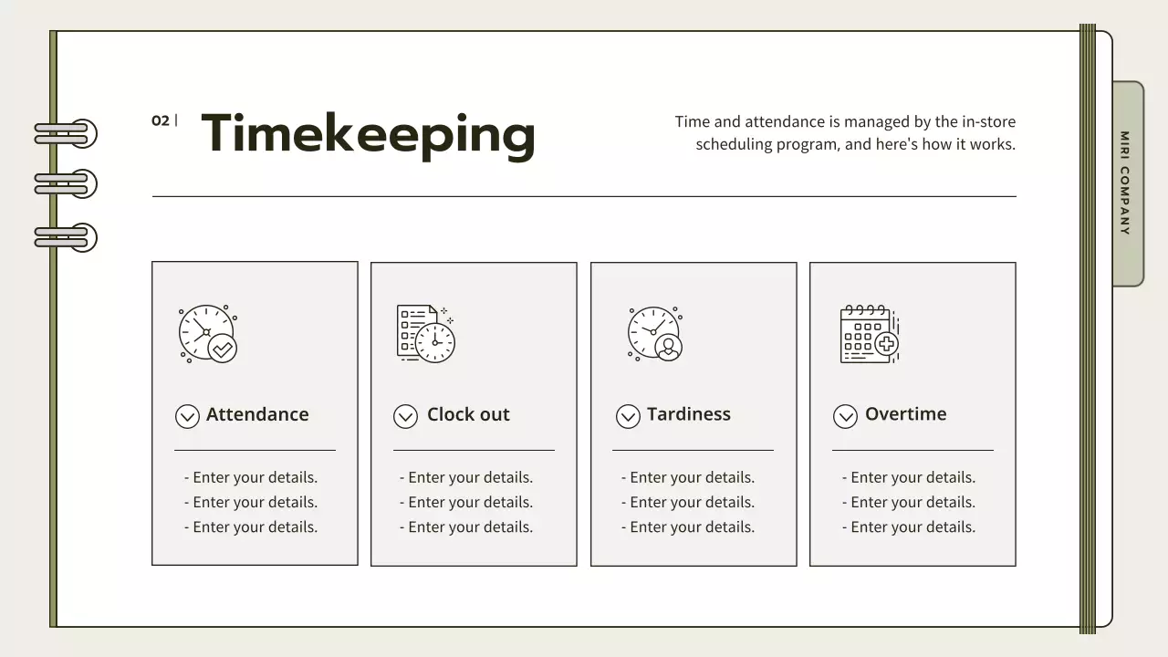 Beige Professional Operations Manual Presentation