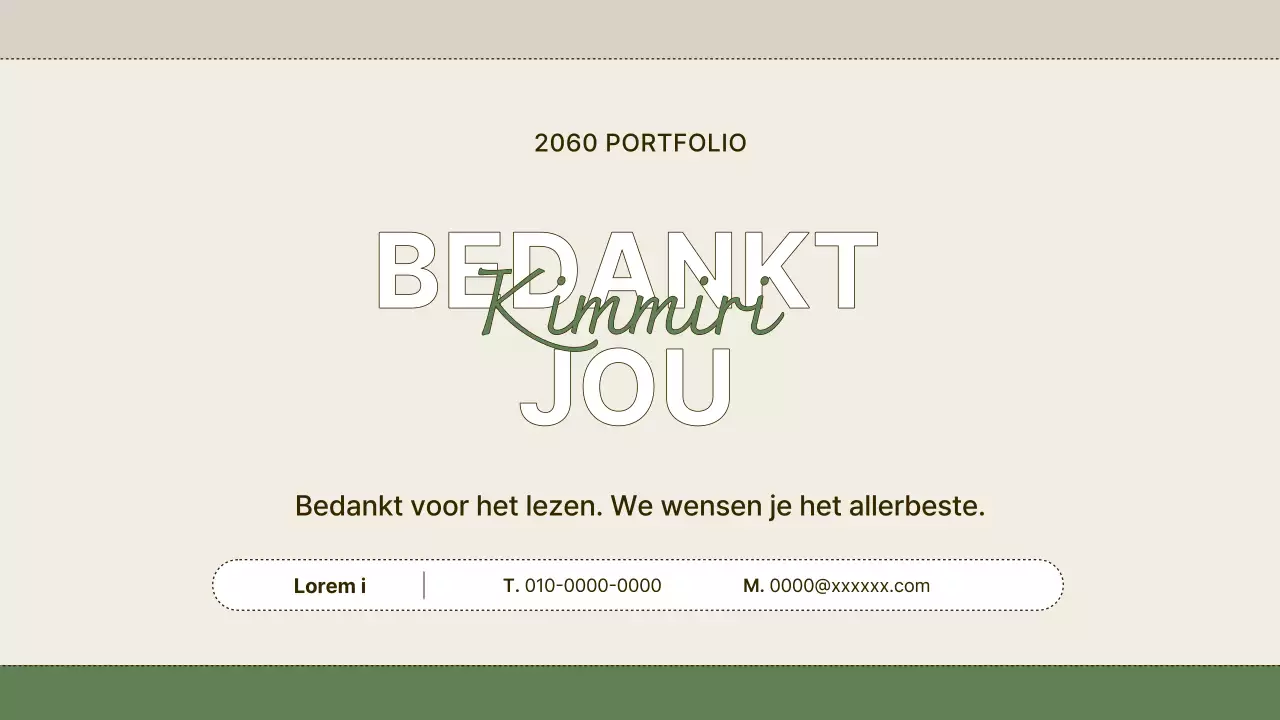 Abstract en beige Eenvoudig, gemakkelijk in te dienen portfolio