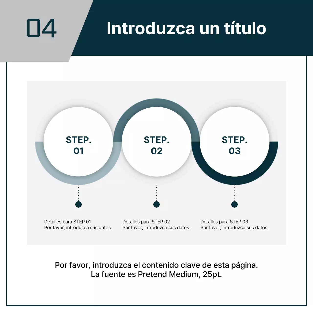 Una carta de presentación sencilla en azul marino y gris