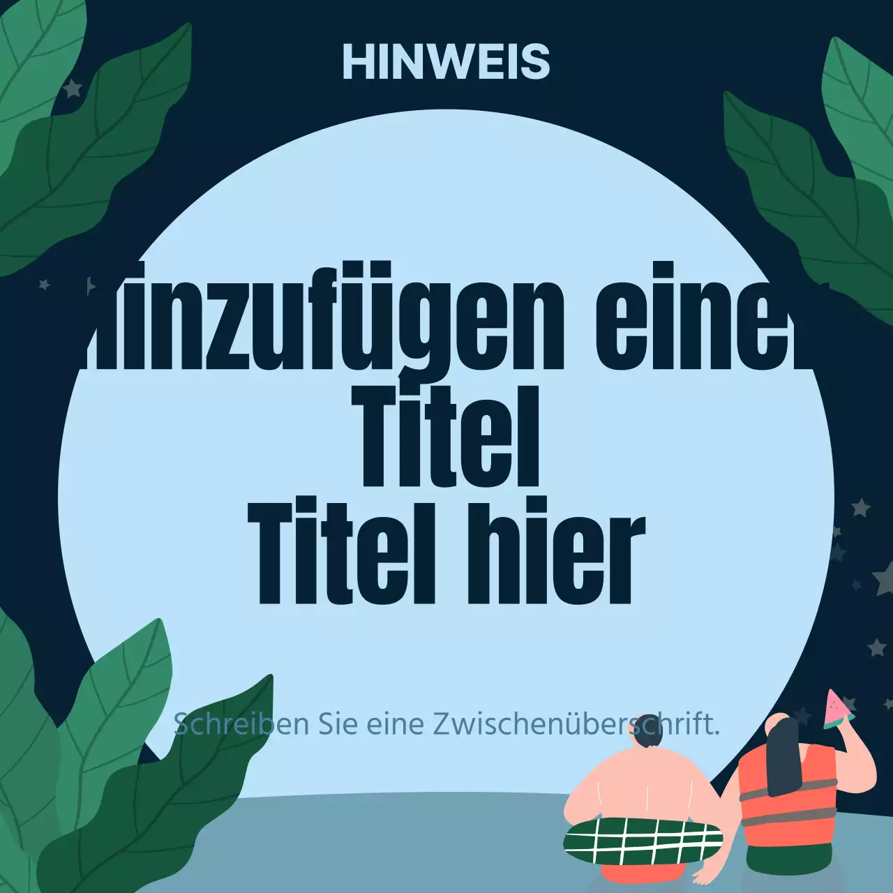 Sommerliche Stimmung in Blau und Grün MainTitle