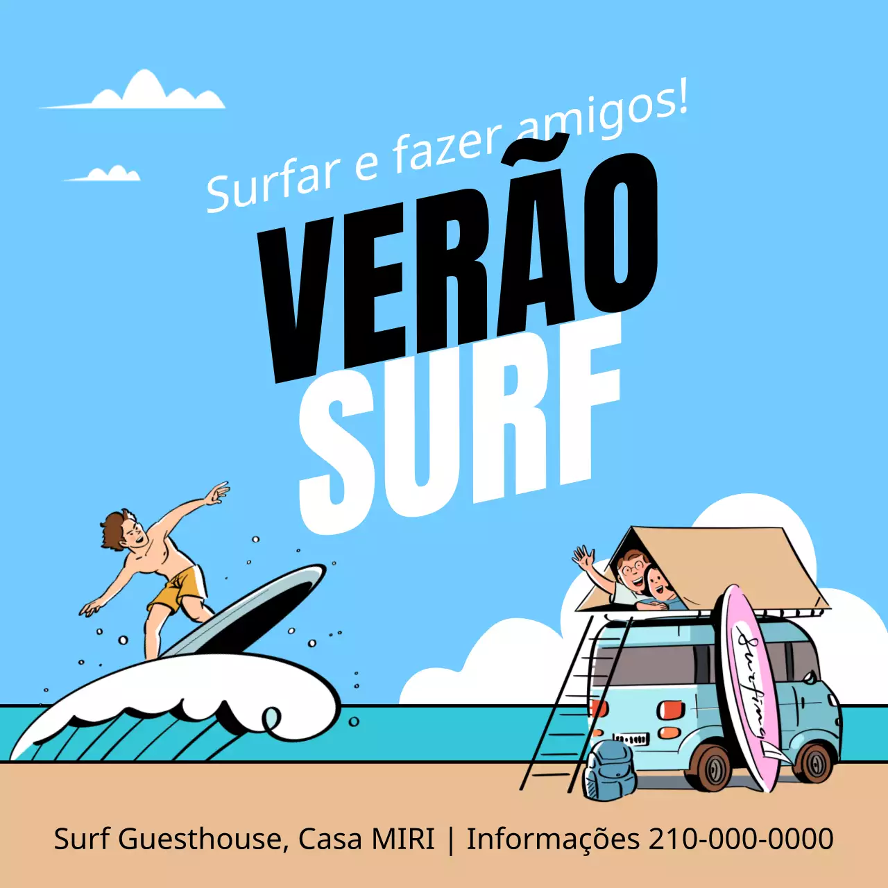 Um guia para desportos de verão kitsch em branco e azul claro