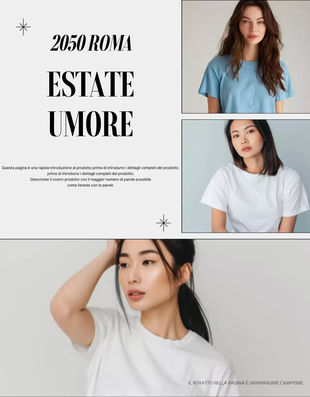 Promuovere la moda moderna in grigio e nero