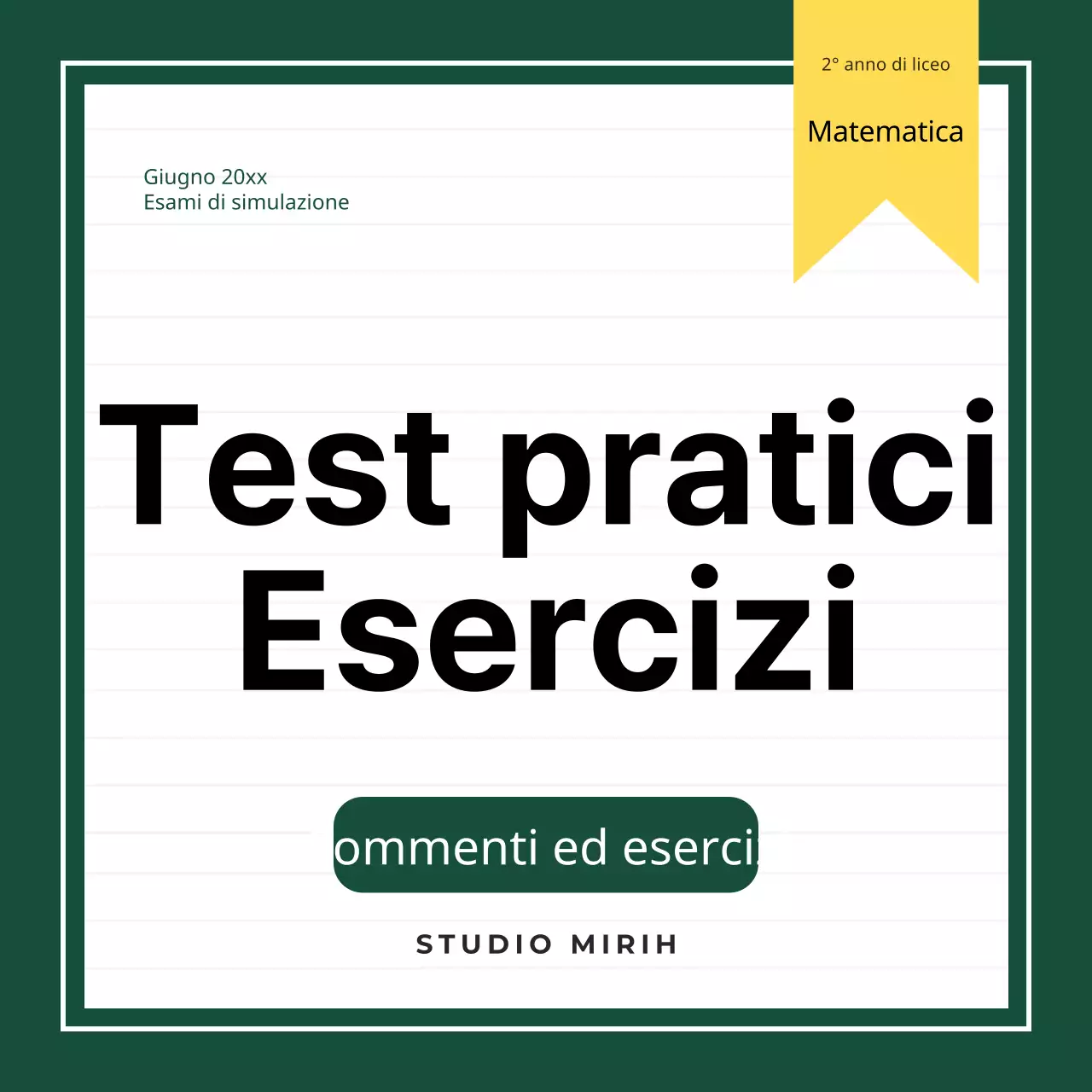 Una copertina di base per il blog della scuola verde