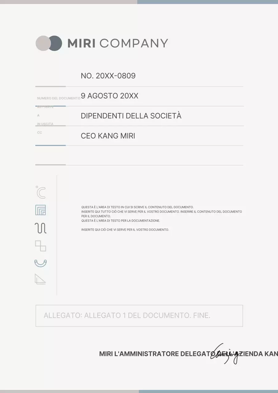 Una semplice suite di cancelleria aziendale in azzurro e beige