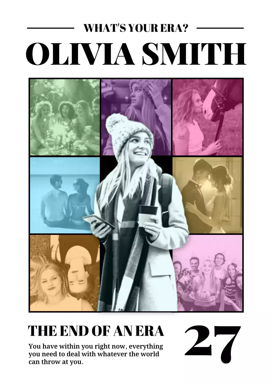 Beige Modern Lifestyle Announcement Poster