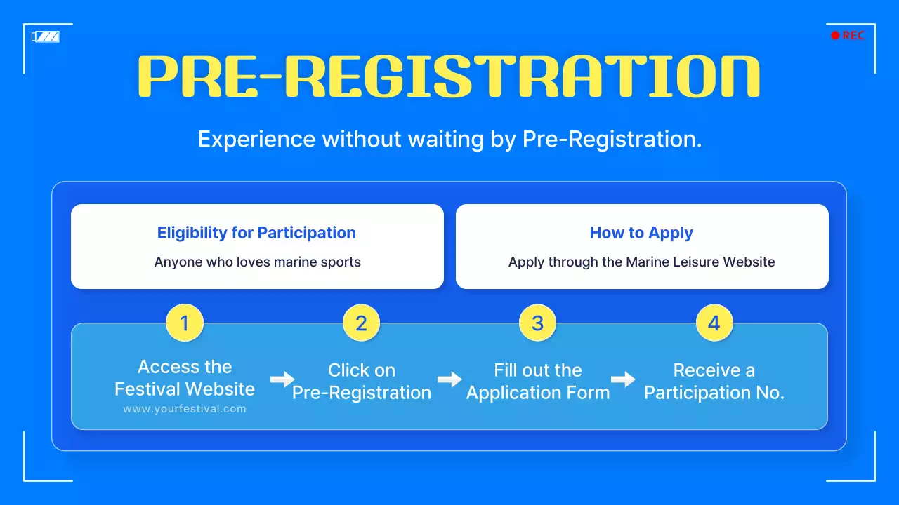 Blue Modern Summer Festival Announcement Presentation